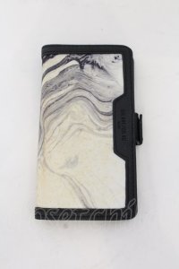 NIL DUE / NIL UN TOKYO / LEATHER MASKING IPHONE PLUS ケース マーブル O-24-07-28-021-NI-za-YM-ZT-MK001
