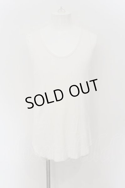 画像1: FUGA / ラウンドカットテレコタンクトップ 46 ホワイト O-24-07-29-025-FU-to-YM-ZT048 (1)