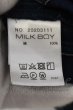 画像4: MILKBOY / BOX LONG SLEEVEシャツ  ネイビー O-24-07-29-040-MI-sh-YM-ZT505 (4)