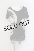 CIVARIZE / Absurd 蛇柄プリントタンクトップ＆スカルTシャツSET 46 ブラックｘホワイト O-24-07-29-049-CI-to-YM-OS