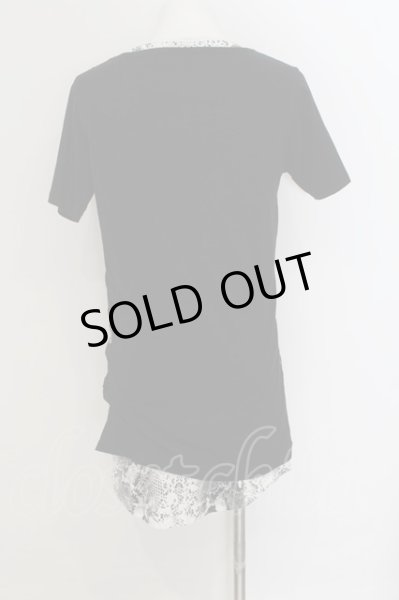 画像2: CIVARIZE / Absurd 蛇柄プリントタンクトップ&スカルTシャツSET 46 ブラックxホワイト O-24-07-29-049-CI-to-YM-OS (2)