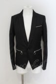 画像1: CIVARIZE / リングZIPテーラードジャケット 44 総柄ブラック O-24-07-29-054-CI-ja-YM-ZS (1)