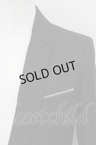 画像2: CIVARIZE / リングZIPテーラードジャケット 44 総柄ブラック O-24-07-29-054-CI-ja-YM-ZS (2)