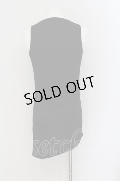 画像2: Xfrm / アシンメトリーロングタンクトップ F ブラック O-24-07-29-057-Xf-to-YM-OS (2)