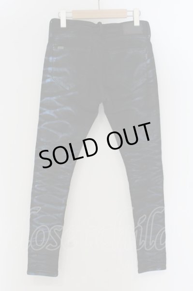 画像2: CIVARIZE / Deadlyエフェクテッドスキニーデニムパンツ 42 ブルーｘブラック O-24-07-29-063-CI-pa-YM-ZT048 (2)