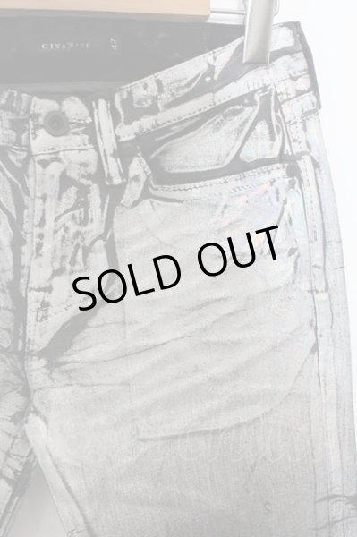 画像2: CIVARIZE / Grace箔加工スキニーデニムパンツ 42 シルバー O-24-07-29-066-CI-pa-YM-ZT029 (2)