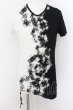 画像1: KMRii / Infusion S/S Tシャツ 1 ブラックxホワイト O-24-07-29-009-KM-ts-YM-OS (1)