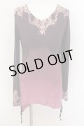 KMRii / Magnolia Gradation Long Sleeve　カットソー 1 パープル O-24-07-29-010-KM-to-YM-OS