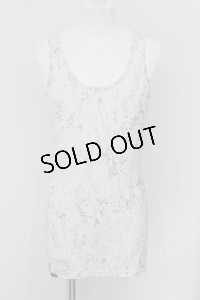 画像2: Xfrm / サイドZIP総柄ロングタンクトップ F ホワイト O-24-07-29-016-Xf-to-YM-ZT048 (2)