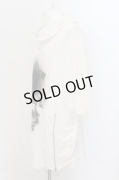 画像2: CIVARIZE / フード付きドルマンフードポンチョカットソー F ホワイト O-24-07-29-022-CI-to-YM-OS (2)