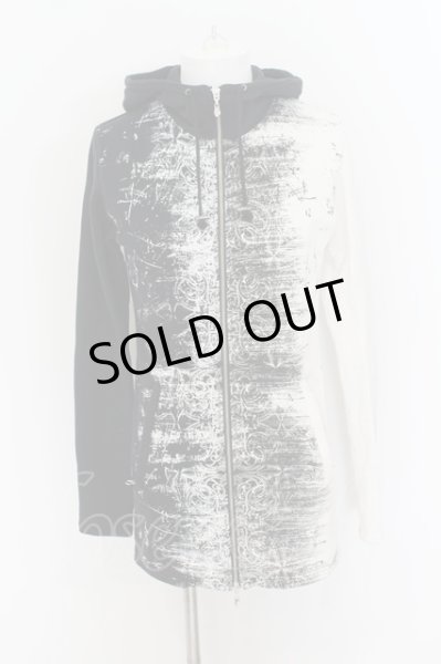 画像1: CIVARIZE / DEALDESIGNコラボ バイカラーハイネックパーカー 46 ブラックｘホワイト O-24-07-31-029-CI-to-YM-OS (1)