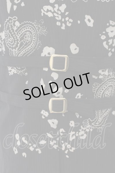 画像4: Roen / バックペイズリーストライプロングジレベスト 46 ブラック O-24-07-31-030-Ro-to-YM-ZT (4)