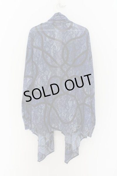 画像2: CIVARIZE / 2way シフォントッパーレースプリントカーディガン 44 ブルー O-24-07-31-034-CI-to-YM-OS (2)