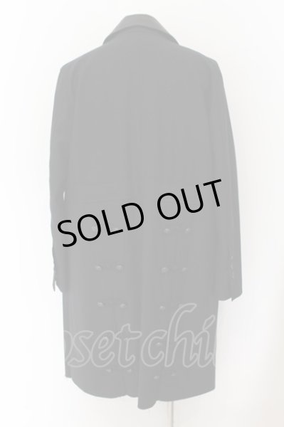 画像7: Roen / レイヤードレープコート M ブラック O-24-07-31-003-Ro-ja-YM-ZT226 (7)