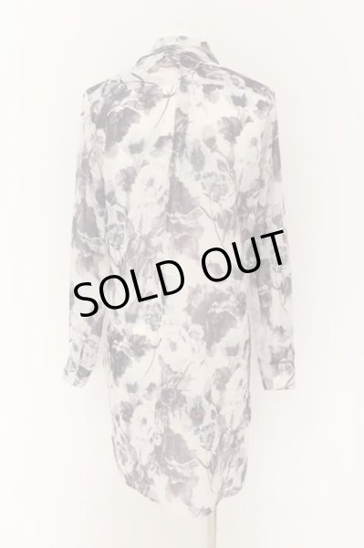 画像2: CIVARIZE / Seem ロングシフォンシャツ 46 ブルーグレイ O-24-07-31-040-CI-sh-YM-OS (2)