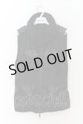 CIVARIZE / 製品染めクロゼットフードレザーポインテッドミリタリーベスト 44 ブラック O-24-07-31-047-CI-to-YM-OS