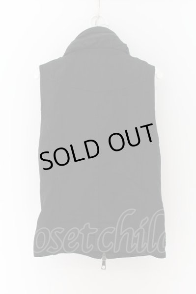 画像4: CIVARIZE / 製品染めクロゼットフードレザーポインテッドミリタリーベスト 44 ブラック O-24-07-31-047-CI-to-YM-OS (4)