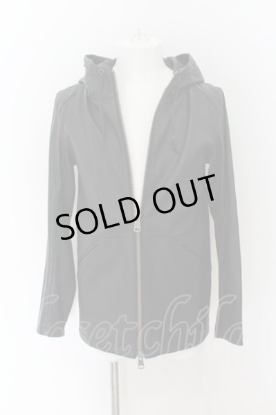 画像2: Moonage Devilment（清春） / ｘPROPA9ANDAコラボ ストレッチレザーミリタリーフーディージャケット 46 ブラック O-24-07-31-001-MO-ou-YM-OS (2)