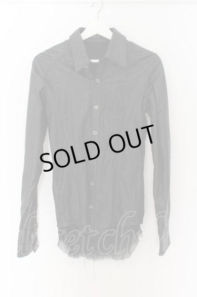 画像1: CIVARIZE / Allureガーゼレイヤードラムレザーシャツ 46 ブラック O-24-07-31-061-CI-sh-YM-OS (1)