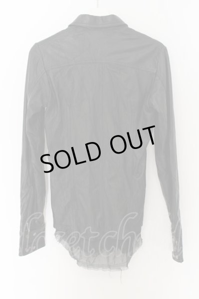 画像3: CIVARIZE / Allureガーゼレイヤードラムレザーシャツ 46 ブラック O-24-07-31-061-CI-sh-YM-OS (3)