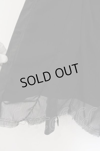 画像5: CIVARIZE / Allureガーゼレイヤードラムレザーシャツ 46 ブラック O-24-07-31-061-CI-sh-YM-OS (5)