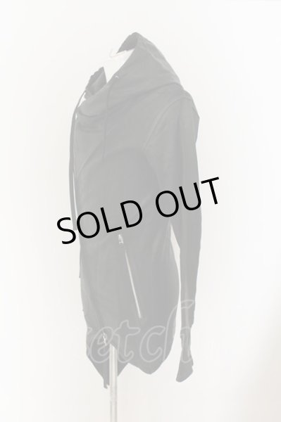 画像2: CIVARIZE / コーティングドレープカラーパーカー 44 ブラック O-24-07-31-062-CI-to-YM-OS (2)