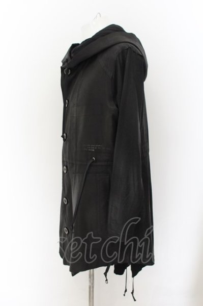 画像2: BLACK HONEY CHILI COOKIE / Processing Layered パーカーカーディガン 2 ブラック O-24-07-31-005-BL-ja-YM-ZT223 (2)