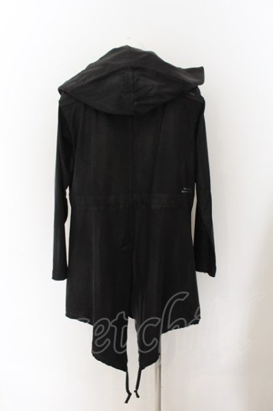 画像4: BLACK HONEY CHILI COOKIE / Processing Layered パーカーカーディガン 2 ブラック O-24-07-31-005-BL-ja-YM-ZT223 (4)