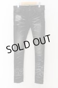 CIVARIZE / パールバインダー加工ストレッチスキニーデニムパンツ 44 ブラック O-24-07-31-086-CI-pa-YM-ZT063