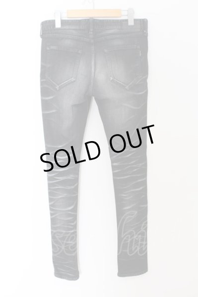 画像2: CIVARIZE / パールバインダー加工ストレッチスキニーデニムパンツ 44 ブラック O-24-07-31-086-CI-pa-YM-ZT063 (2)