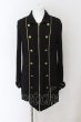 画像1: CIVARIZE / Empyrean ナポレオンデザインロングシャツ 46 ブラックxゴールド O-24-07-31-012-CI-sh-YM-OS (1)