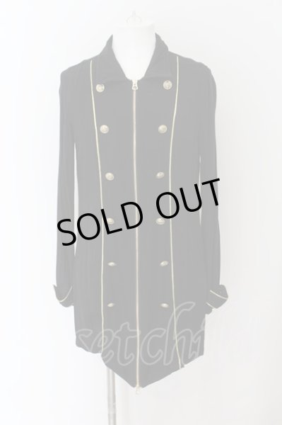 画像1: CIVARIZE / Empyrean ナポレオンデザインロングシャツ 46 ブラックxゴールド O-24-07-31-012-CI-sh-YM-OS (1)