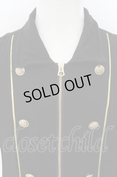 画像2: CIVARIZE / Empyrean ナポレオンデザインロングシャツ 46 ブラックxゴールド O-24-07-31-012-CI-sh-YM-OS (2)