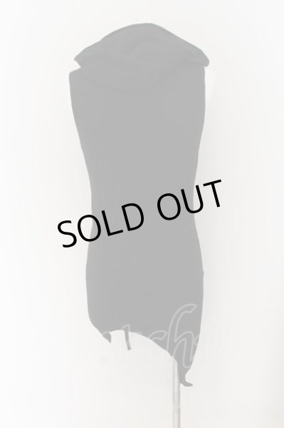 画像4: CIVARIZE / Devotee アシンメトリースリーブレスパーカー 44 ブラック O-24-07-31-014-CI-to-YM-OS (4)