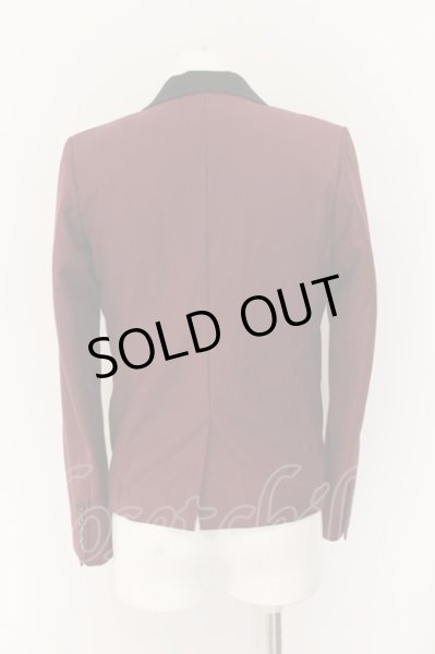 画像2: CIVARIZE / Modeラペル配色ショートテーラードジャケット 46 ボルドー O-24-07-31-018-CI-ja-YM-ZY (2)