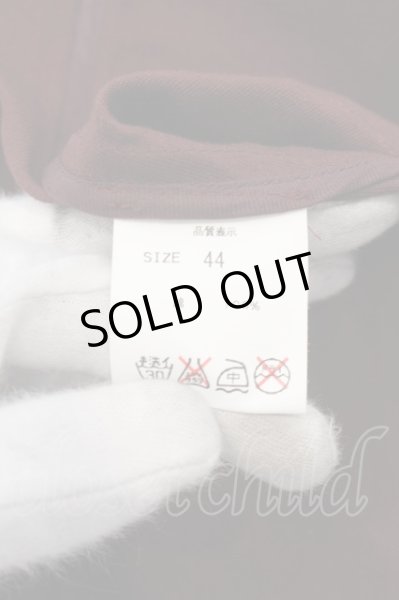 画像3: Moonage Devilment（清春） / オーバーガウンコート 44 ワイン O-24-07-31-002-MO-ou-YM-ZT-M101 (3)