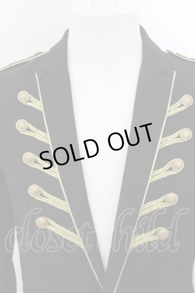 画像2: CIVARIZE / Axiom ナポレオンロングテーラードジャケット 44 ブラックｘゴールド O-24-07-31-019-CI-ja-YM-OS (2)