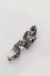 画像1: DEAL DESIGN / フレイムクリスタルペンダント  シルバーｘクリア O-24-08-11-043-DE-ac-YM-ZT155 (1)