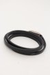 画像2: SNAKED LOWS / スネークポイントコードブレスレット 全長約50cm ブラックxシルバー O-24-08-11-049-SN-ac-YM-ZT413 (2)