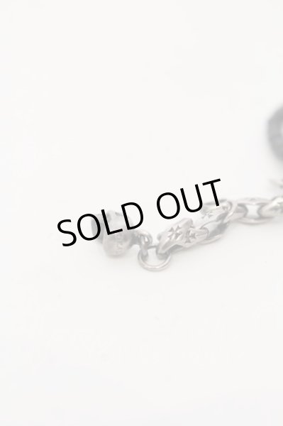 画像4: DEAL DESIGN / ドロップスカルブレスレット  シルバーｘブラック O-24-08-11-050-DE-ac-YM-ZT413 (4)