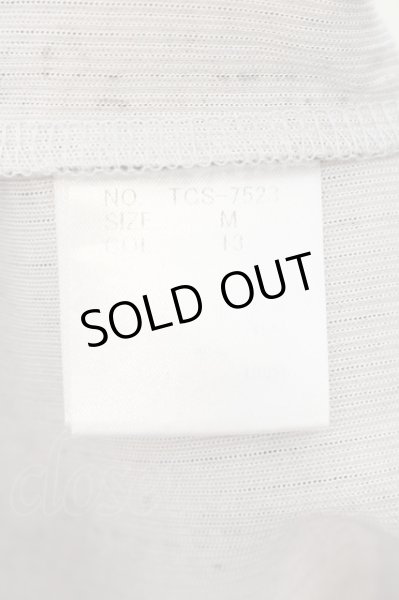 画像3: TORNADO MART / テレコパイソンフロッキーカットソー M ホワイト O-24-08-11-006-TO-to-YM-ZT171 (3)