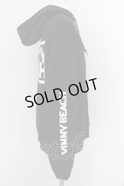 画像2: MARDI GRAS / VINNYBEACH ZIPパーカー  ブラック O-24-08-11-011-MA-to-YM-ZT064 (2)