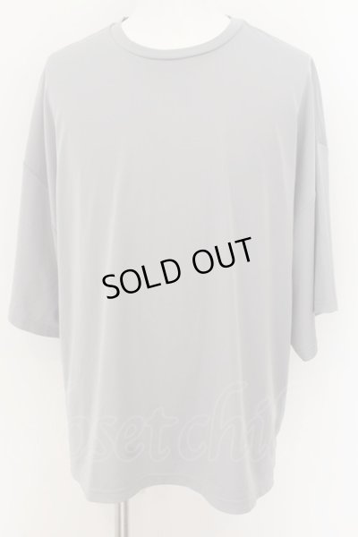 画像1: NO ID. / ドロップショルダードレープBIG Tシャツ ONE グレー O-24-08-11-021-NO-ts-YM-ZT107