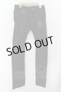 kiryuyrik / Corting Curve Denim パンツ S ブラック O-24-08-11-027-ki-pa-YM-ZT107