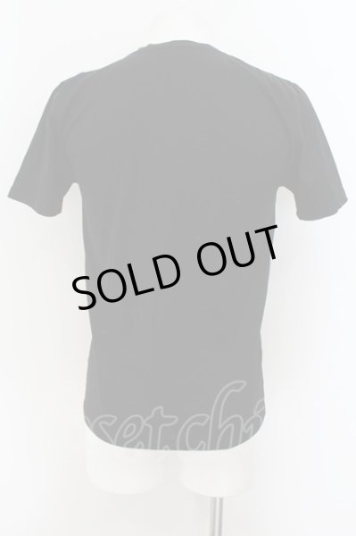 画像2: NO ID. / スムースVネックTシャツ 1 ブラック O-24-08-11-003-NO-ts-YM-ZT064 (2)