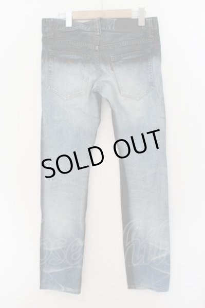 画像2: TORNADO MART / サイドダークコーティングデニムパンツ M ブラックｘブルー O-24-08-11-028-TO-pa-YM-ZT107 (2)