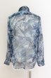 画像2: CIVARIZE / Fate花柄シフォンシャツ 44 ブルー O-24-08-14-024-CI-sh-YM-ZT318 (2)