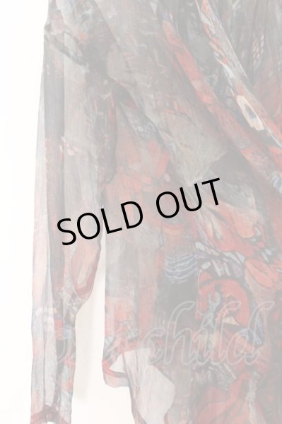 画像2: CIVARIZE / Phenomenon 2WAY シフォン長袖トッパ-ロングカーディガン 44 レッド O-24-08-14-026-CI-to-YM-OS (2)