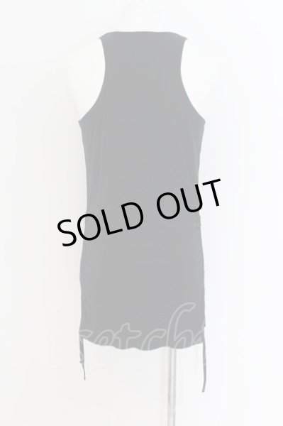 画像3: CIVARIZE / サイド脇ギャザーレイヤータンクトップ 44 ブラック O-24-08-14-032-CI-to-YM-OS (3)