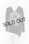 CIVARIZE / スカルプリントロングカットソー 46 ブラック O-24-08-14-033-CI-to-YM-OS